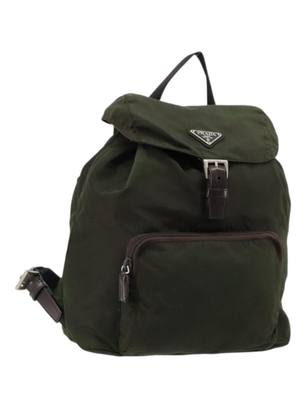 PRADA Backpack Nylon Khaki